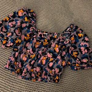 Floral crop top